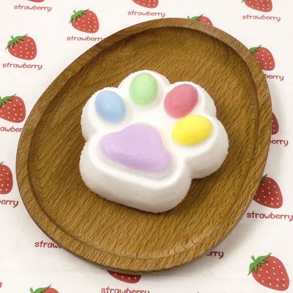 Rainbow Cat Paw Squishy (without Sugar Powder)