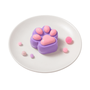 Purple pink Burst Water Sensation Cat Paw Squishy