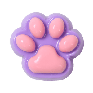 Purple pink Burst Water Sensation Cat Paw Squishy