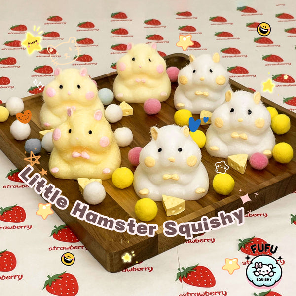 Little Fuzzy Hamster Squishy/TabaSquishy/Stress Reliver/Cute Kawaii Gift/Silicone Squishy