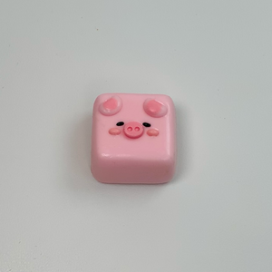 Pink Square Pig Squishy