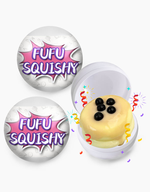 White Surprise Food Series Squishy Ball