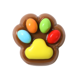 Chocolate M&M Paw Squishy