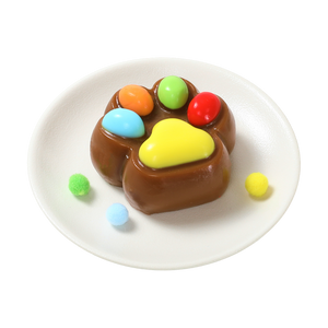 Chocolate M&M Paw Squishy